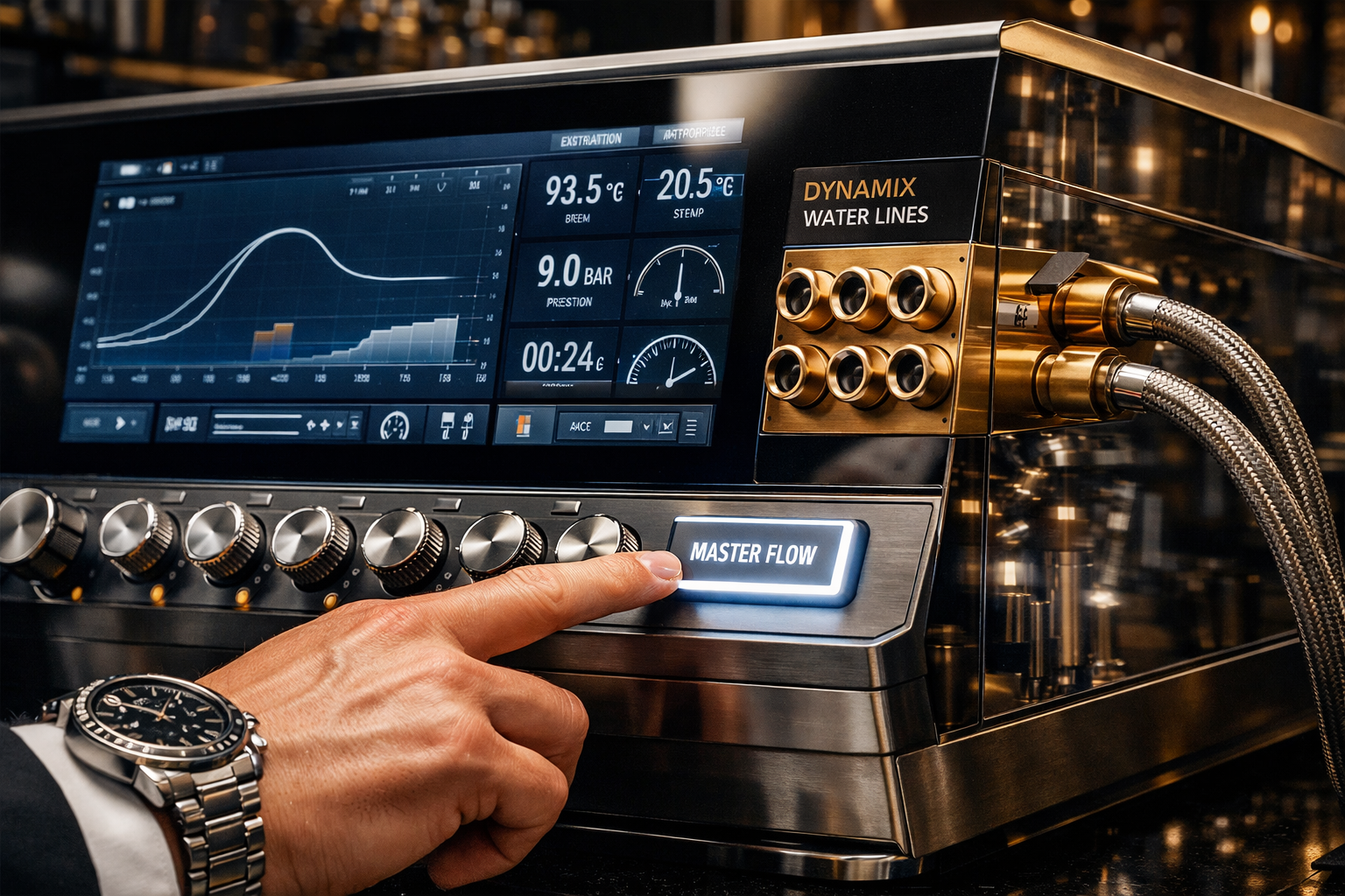 Dynamix Command Panel — Sapphire Touchscreen Interface